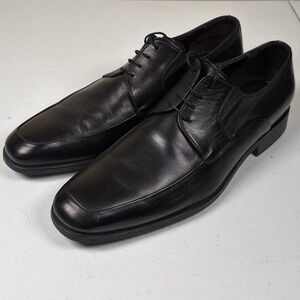 Bruno Magli Rammola Oxfords Dress Shoes Men's Size 12 M Black Leather Square Toe